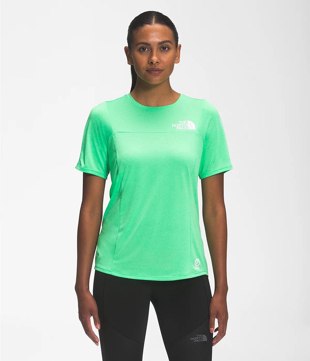 The North Face Flight Better Than Naked Kurzer Ärmel T-Shirts Damen - Grün CH-981NBTS